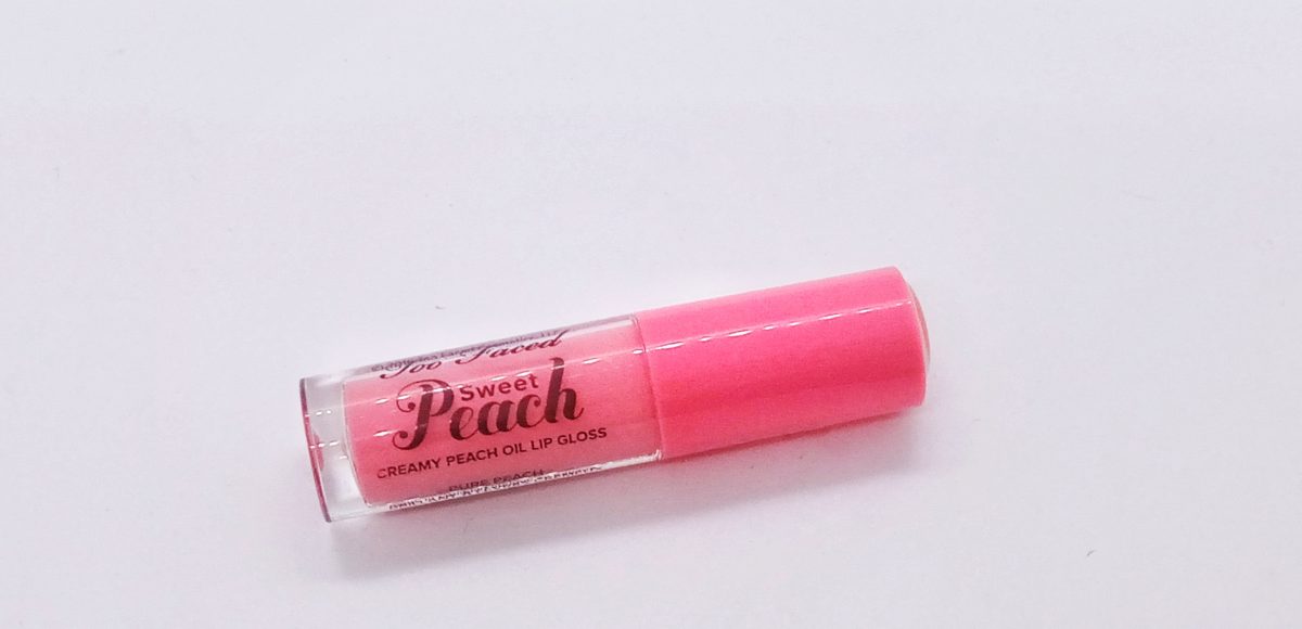 блеск для губ too faced pure peach